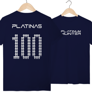 Nome do produto Camiseta 100 Platinas - Platinum Hunter | Armário Nerd