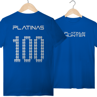 Nome do produto Camiseta 100 Platinas - Platinum Hunter | Armário Nerd