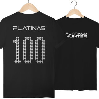 Nome do produto Camiseta 100 Platinas - Platinum Hunter | Armário Nerd