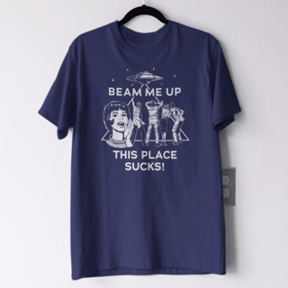 Nome do produto Camiseta da Robin - Beam me up this place sucks