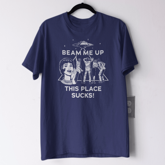 Camiseta da Robin - Beam me up this place sucks