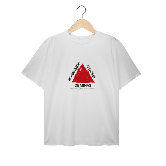 T-Shirt Plus Size Honramos o Nome de Minas (Nosso Terreiro)