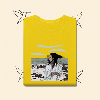 Nome do produto Camiseta estonada Kehlani Blue Water Road