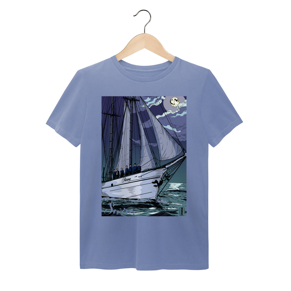 Nome do produto: Camiseta Estonada BTS Swim