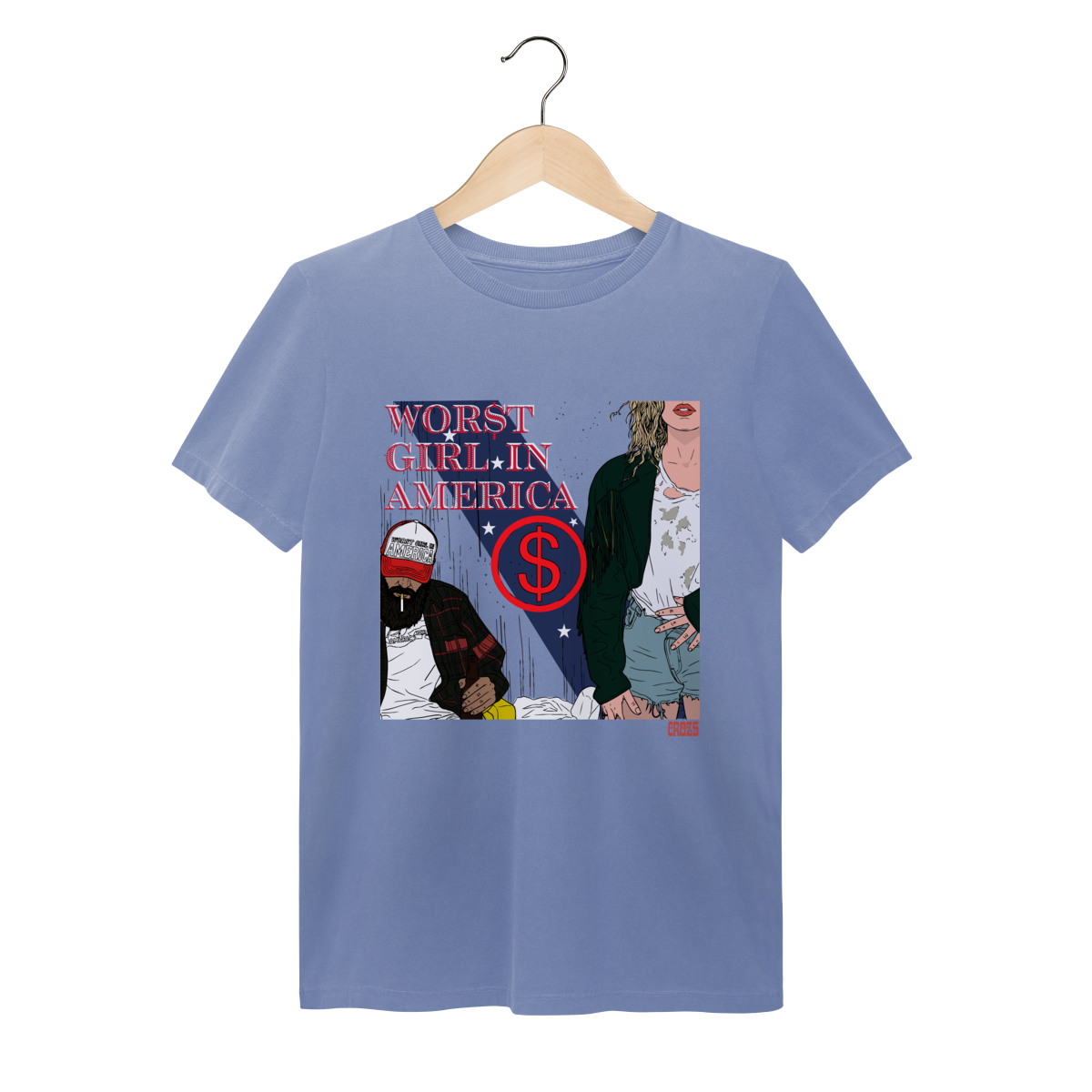 Camiseta Estonada Worst Girl in America - Slayyyter