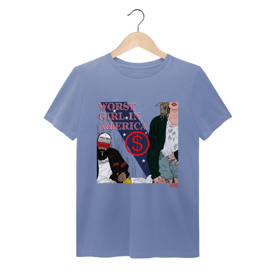 Camiseta Estonada Worst Girl in America - Slayyyter