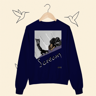 Nome do produto Moletom Scream Janet e Michael Jackson