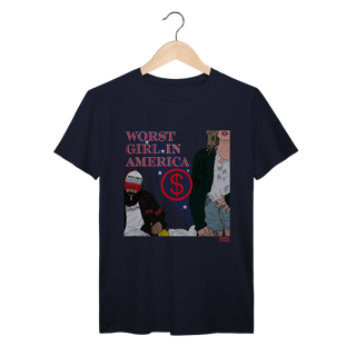 Nome do produto Camiseta Premium Worst Girl in America - Slayyyter