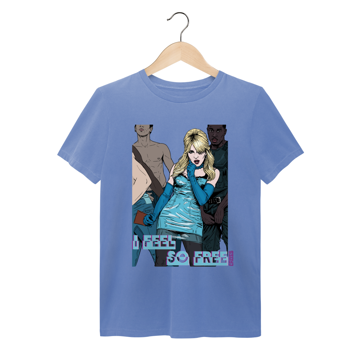 Nome do produto: Camiseta Estonada Madonna I Feel So Free
