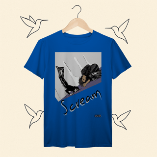 Nome do produto Camiseta Premium Scream Janet e Michael Jackson