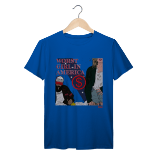 Nome do produto Camiseta Premium Worst Girl in America - Slayyyter
