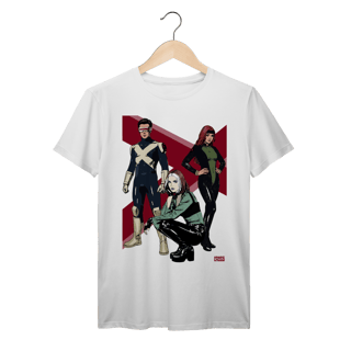 Nome do produto Camiseta Premium X Men Evolution Jean, Scott, Rogue