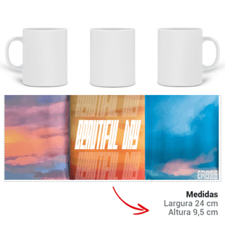 Nome do produto Caneca 30 Seconds to Mars It's the End of the World but It's a Beautiful Day