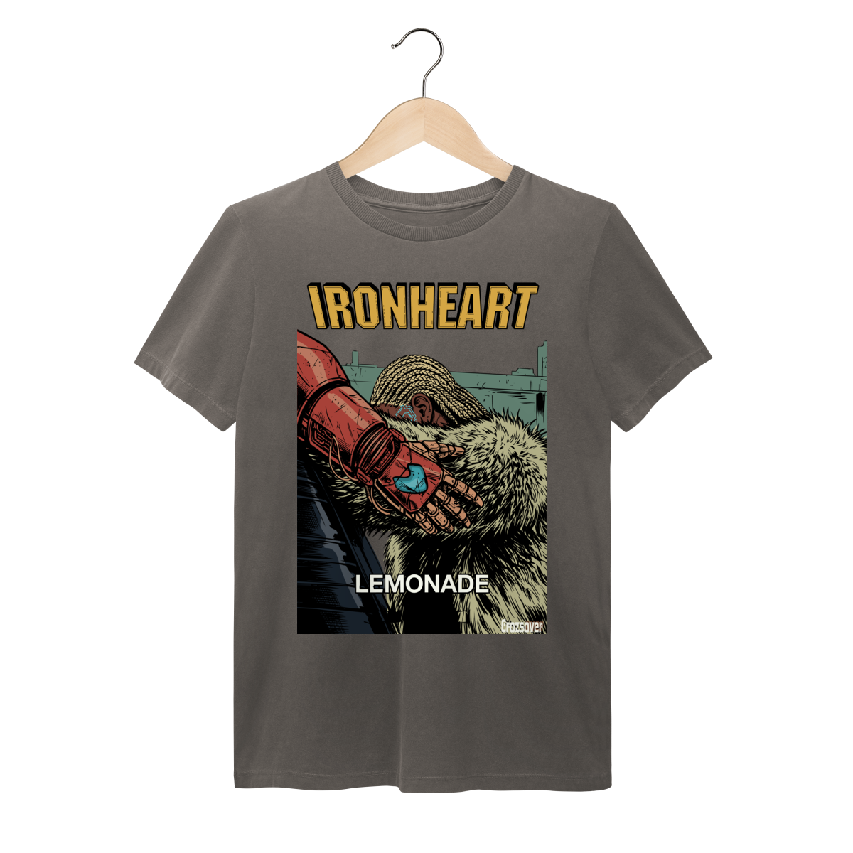 Nome do produto: Camiseta Estonada Coração de Ferro X Lemonade