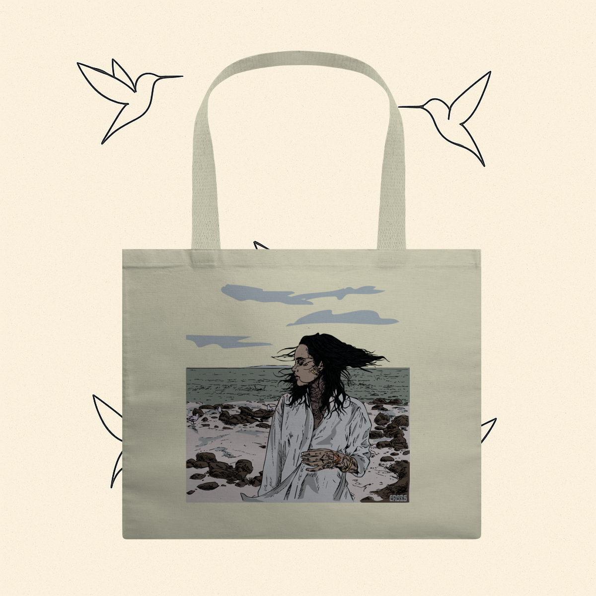 Nome do produto: Ecobag Kehlani Blue Water Road