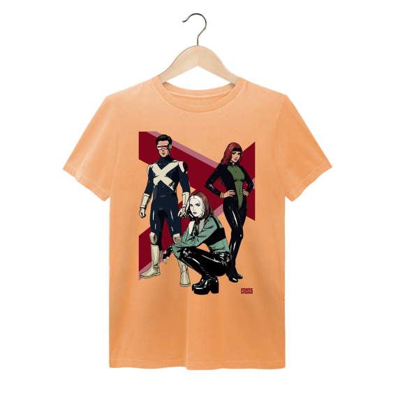 Camiseta Estonada X Men Evolution Jean, Scott, Rogue
