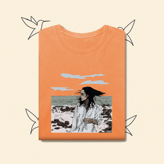 Nome do produto Camiseta estonada Kehlani Blue Water Road