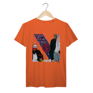 Nome do produto Camiseta Premium Worst Girl in America - Slayyyter