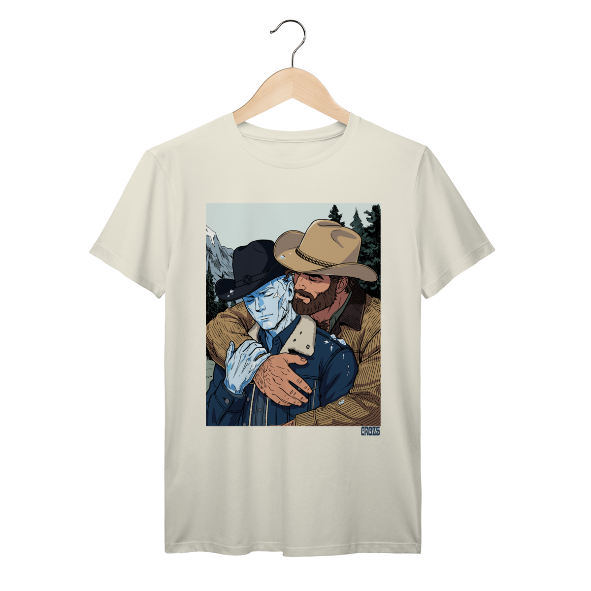 Camiseta Premium Homem de Gelo e Hercules