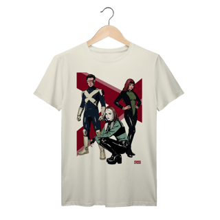 Nome do produto Camiseta Premium X Men Evolution Jean, Scott, Rogue