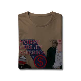 Nome do produto Camiseta Premium Worst Girl in America - Slayyyter