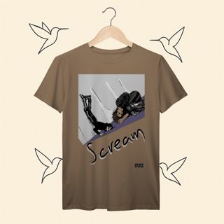 Nome do produto Camiseta Premium Scream Janet e Michael Jackson