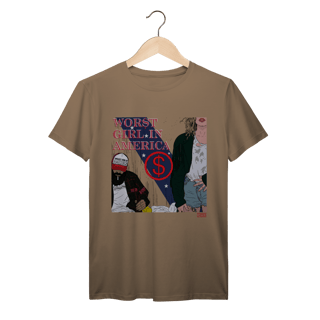 Nome do produto Camiseta Premium Worst Girl in America - Slayyyter