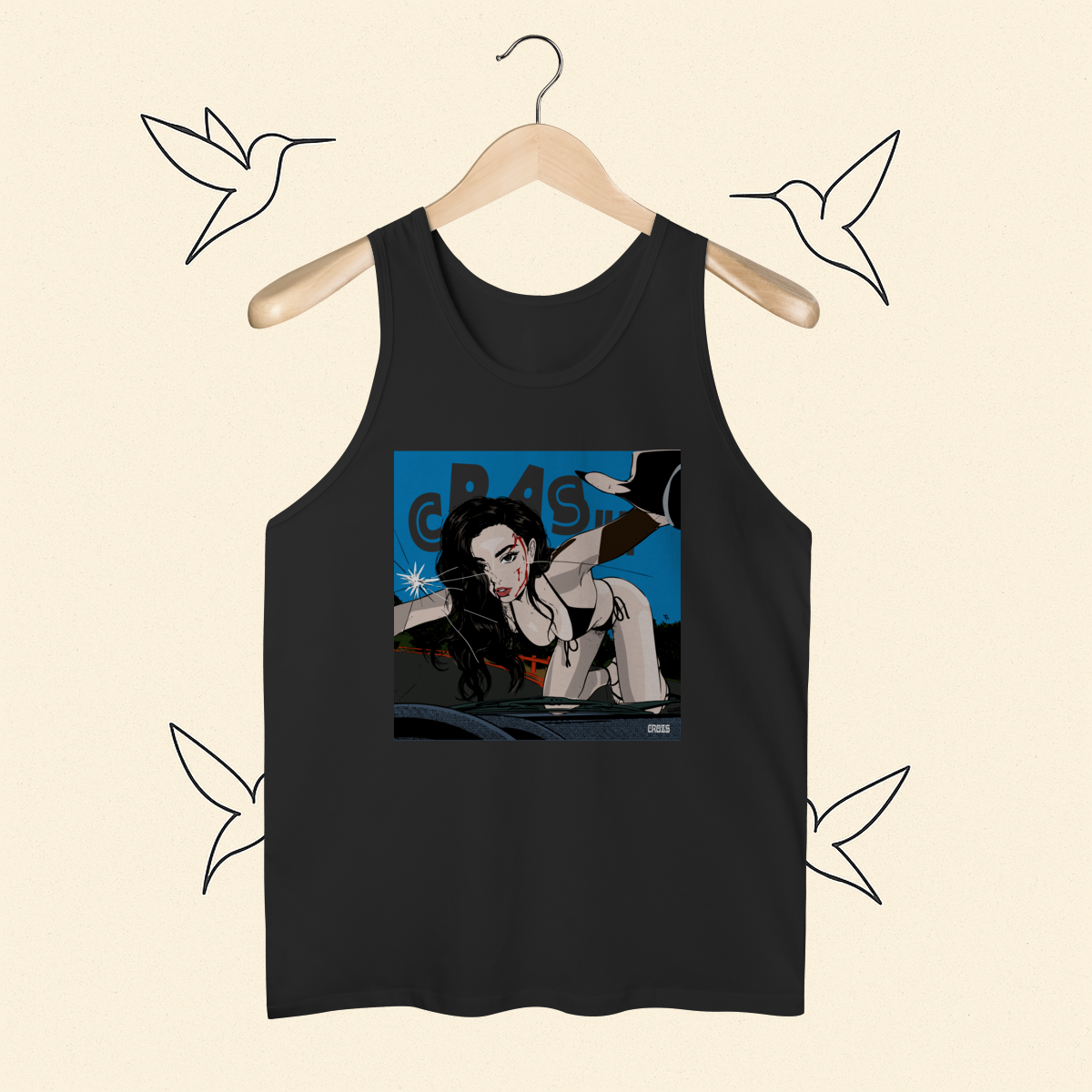 Nome do produto: Regata CRASH Charli XCX