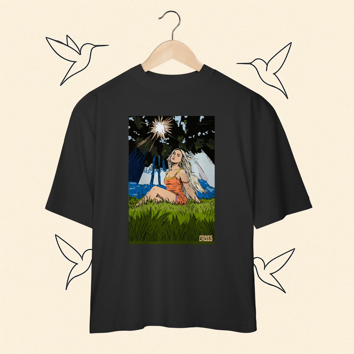 Nome do produto: Oversized Zara Larsson Midnight Sun