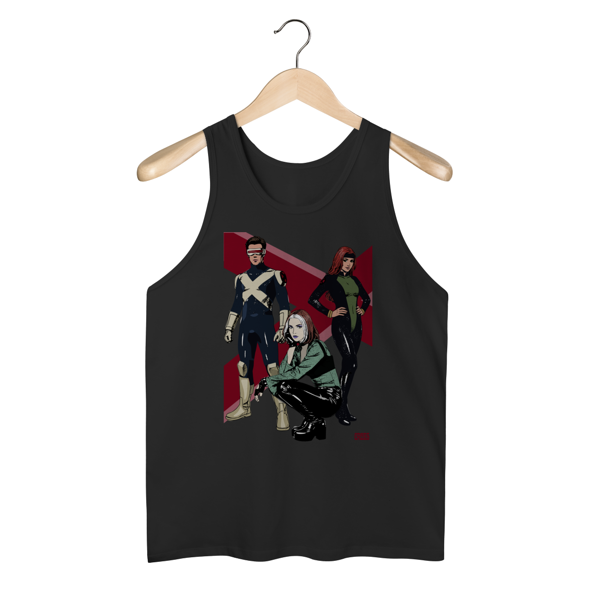 Nome do produto: Regata X Men Evolution Jean, Scott, Rogue