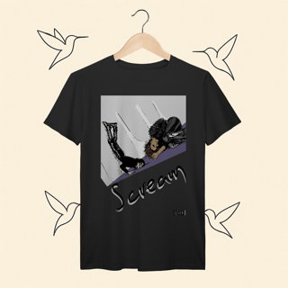 Nome do produto Camiseta Premium Scream Janet e Michael Jackson