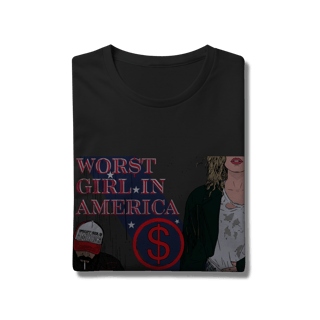 Nome do produto Camiseta Premium Worst Girl in America - Slayyyter
