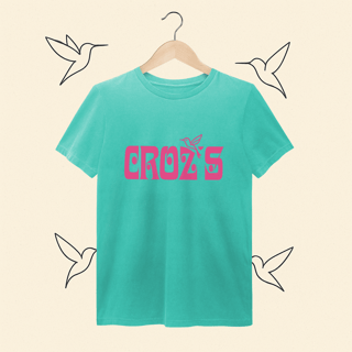 Nome do produto Camiseta Estonada Crozs Rosa