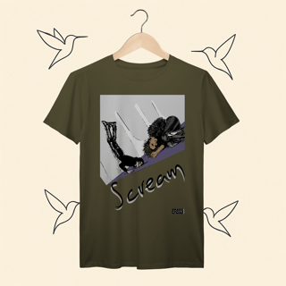 Nome do produto Camiseta Premium Scream Janet e Michael Jackson