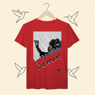 Nome do produto Camiseta Premium Scream Janet e Michael Jackson