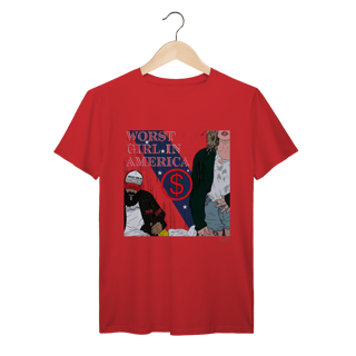 Nome do produto Camiseta Premium Worst Girl in America - Slayyyter