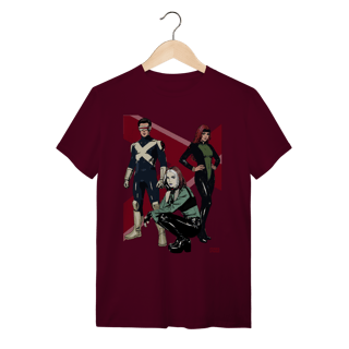 Nome do produto Camiseta X Men Evolution Jean, Scott, Rogue