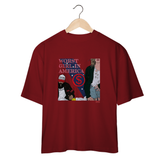 Nome do produto Oversized Worst Girl in America - Slayyyter
