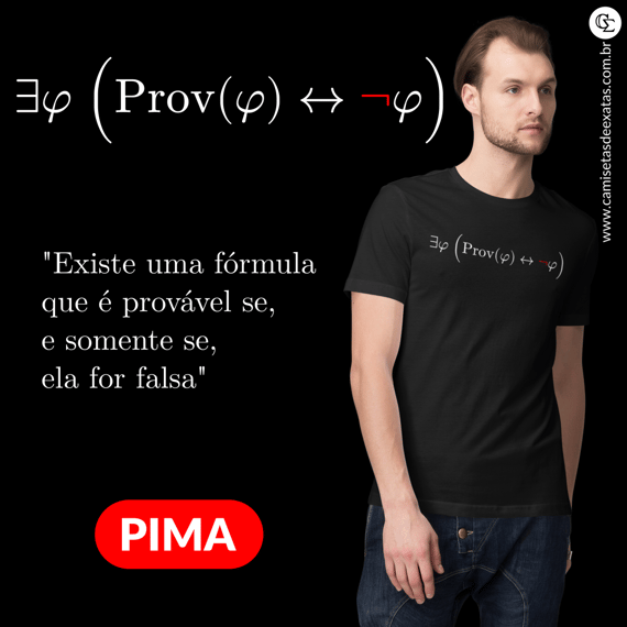 TEOREMA DA INCOMPLETUDE - PIMA [UNISSEX]