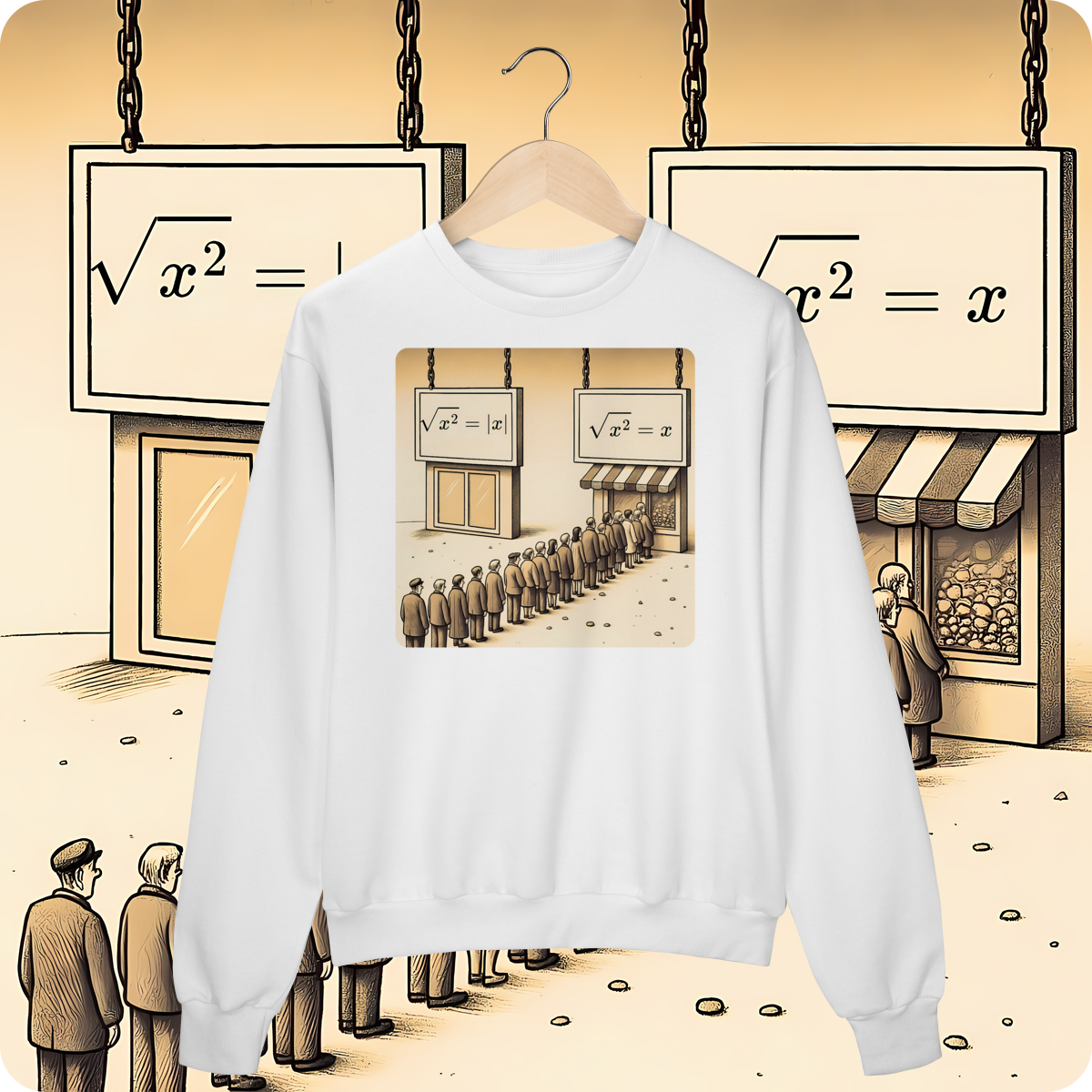 Nome do produto: RAIZ QUADRADA DE X [MOLETOM UNISSEX]