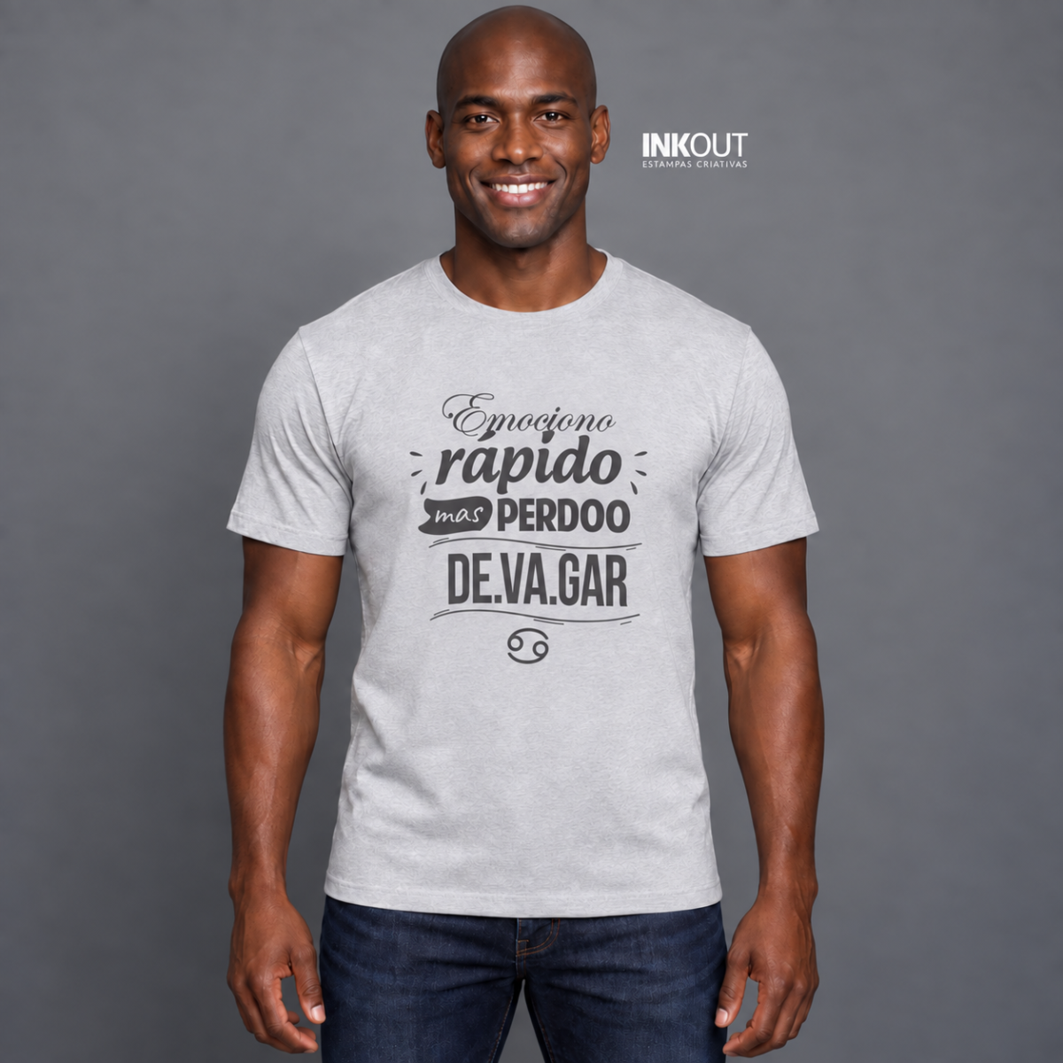 Camiseta Câncer — Emociono Rápido, Perdoo Devagar | InkOut