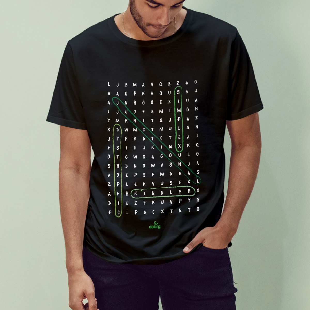 Nome do produto: Camiseta Caça-palavras EB