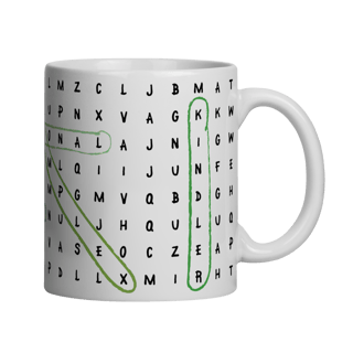 Nome do produto Caneca Caça-palavras EB