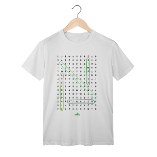 Nome do produto Camiseta Caça-palavras EB