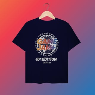 Nome do produto Camiseta Plus Size GameJamPlus 10th Edition