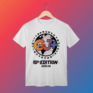 Nome do produto Camiseta GameJamPlus 10th Edition