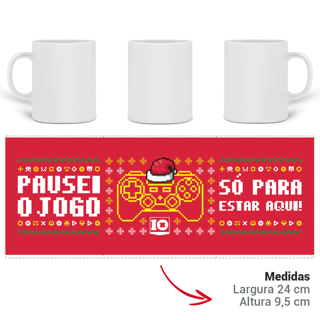 Nome do produto Caneca Pausa Natalina - Vermelha