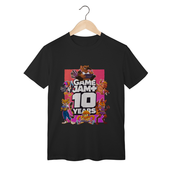 Estampa comemorativa 10 anos de GameJamPlus