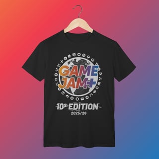 Nome do produto Camiseta GameJamPlus 10th Edition