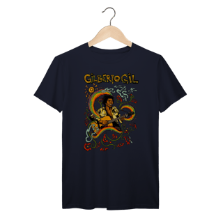 Nome do produto Camiseta Gilberto Gil Arte Tropicalista Vintage 100% Algodão Prime